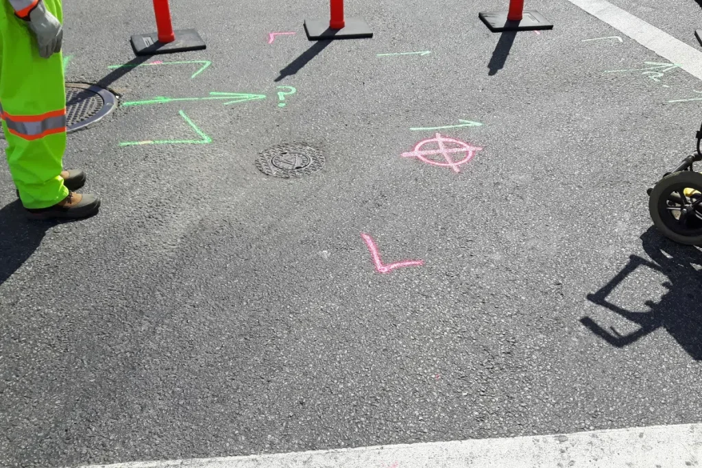 what is the process of a gpr utility scan on a construction site