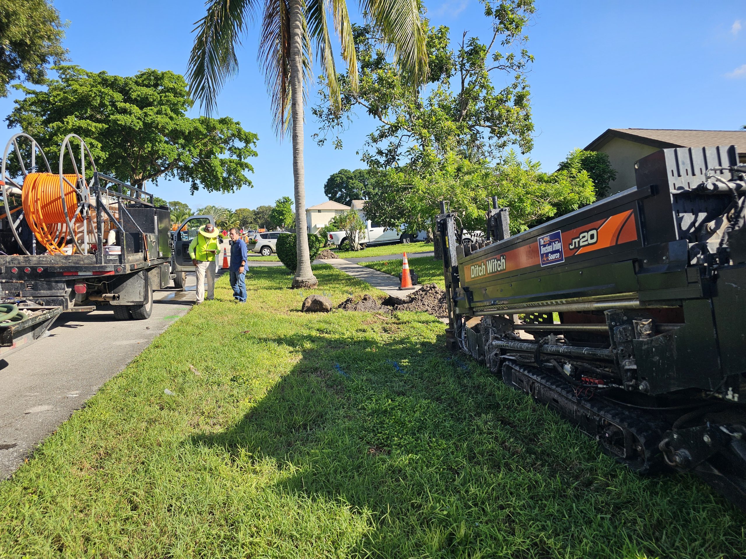 AM Florida Utility Contractors professionals working on site in Broward County