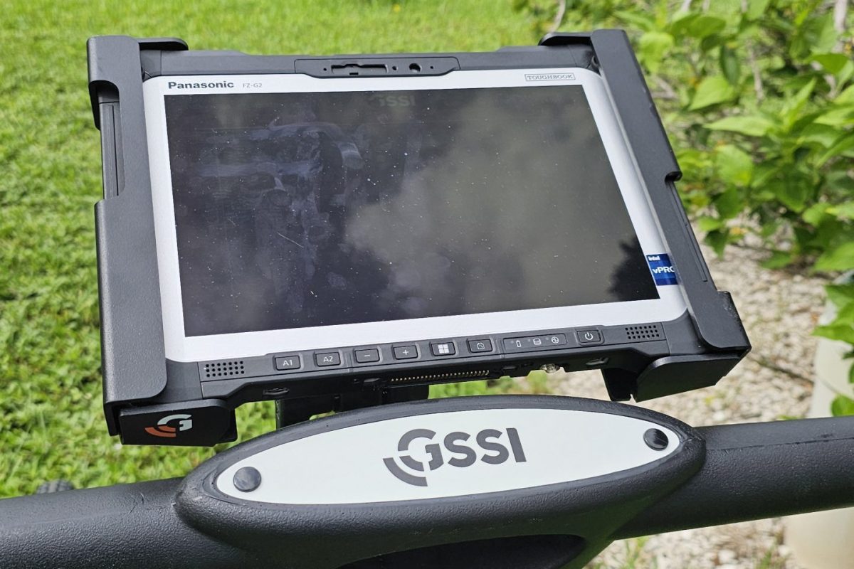Advanced Ground Penetrating Radar (GPR) equipment used by AMFB Utility Contractors for underground utility locating in South Florida.