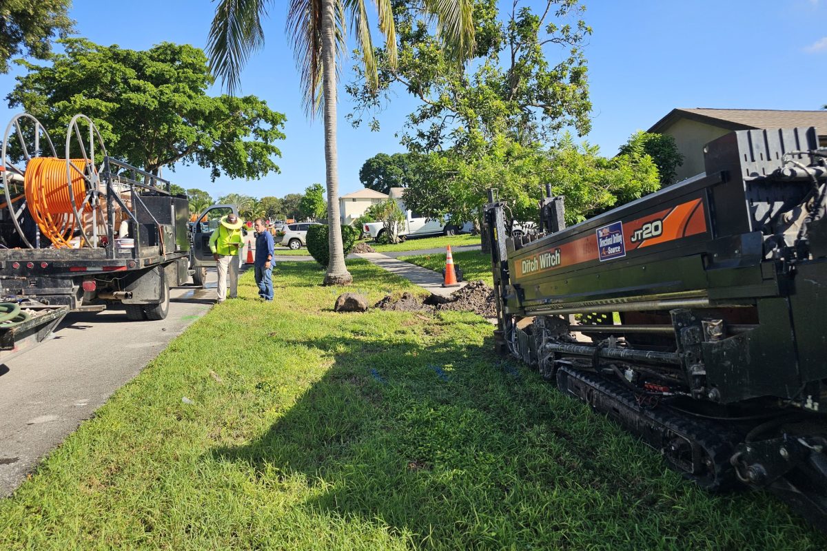 AM Florida Utility Contractors professionals working on site in Broward County